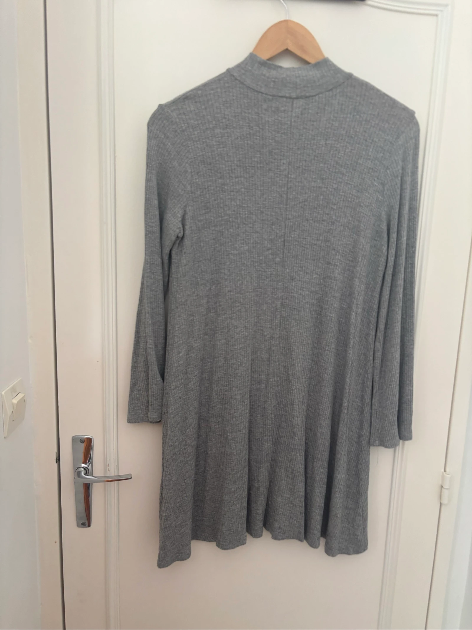 182/ Grey Flared Dress - Gemo - Size L – photo 4